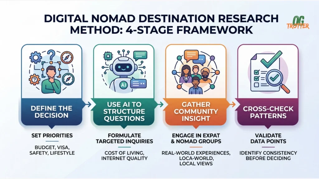How Digital Nomads Can Research Destinations Without Getting Lost in Online Noise